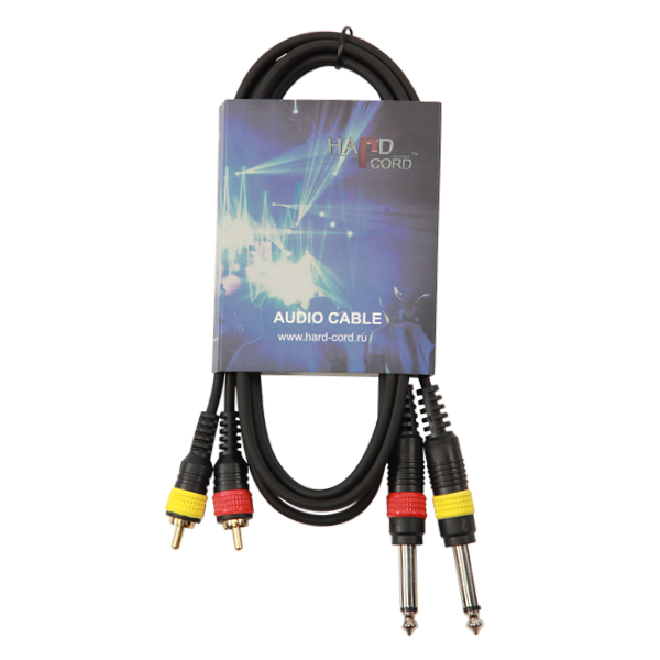 HardCord AMC-15 аудио кабель 2*Jack mono 6,3mm - 2*RCA 1,5m